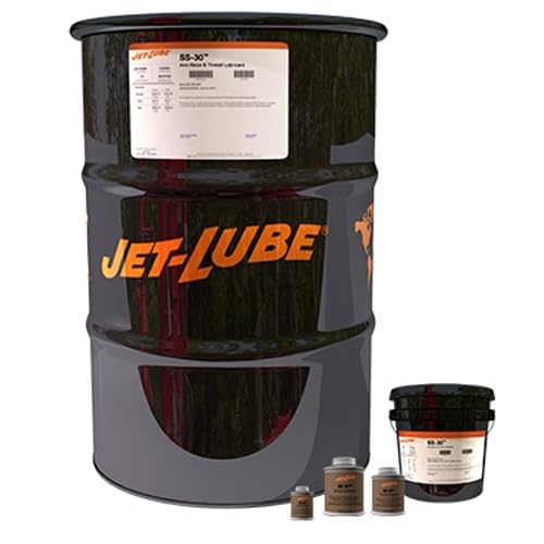 Jet-Lube 12504 SS-30 Extreme Anti-Seize & Thread Lubricant 1 lb Brushtop Can | Pack of 12