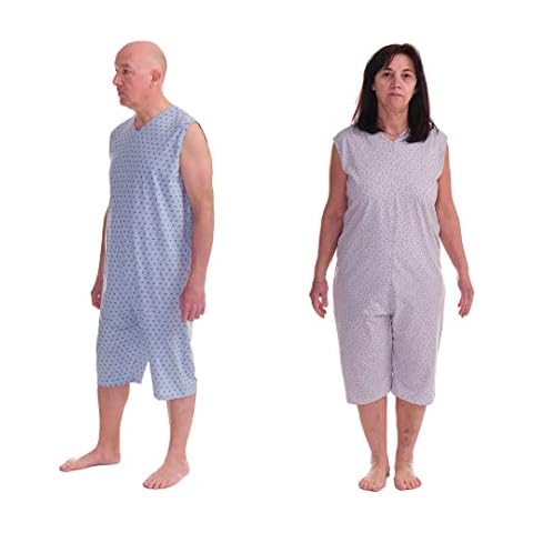 FERRUCCI COMFORT Pijama sanitario sin mangas de verano con pantalón corto Cover