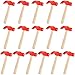 DEEKIN 16 Pcs Wooden Hammer Toys Hammer Peg Simulation Hammers Maintenance Toy Tools Educational Toys for School Gift Birthday Party Games (Red, Hammer)