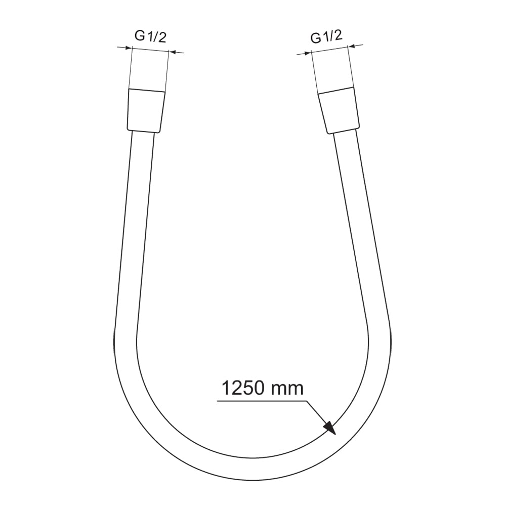 Ideal Standard Idealrain Idealflex wąż prysznicowy, 1,25 m, szczotkowane złoto