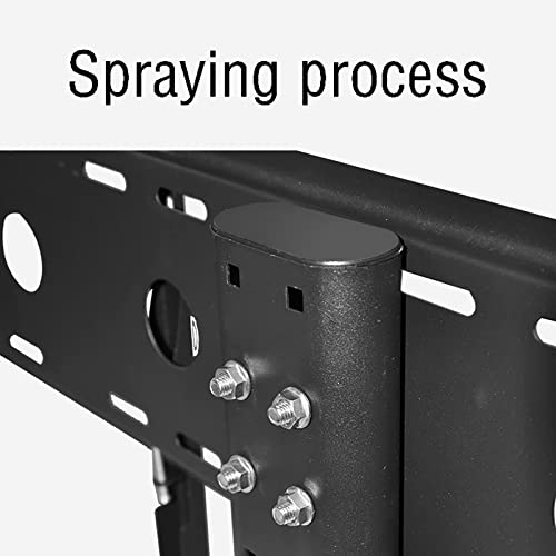 Support TV universel de table noir haut de gamme équipé d'une base avec triple protection solide