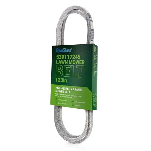 BlueStars 539117245 Deck Belt Replacement for 46 inch Deck Husqvarna Z246 RZ4623 RZ46i RZ4619 RZ4621 Zero-Turn Mowers - Replaces John Deere M118756 | Aramid Cord | 5/8 x 123