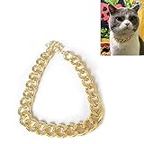 🌟【Einstellbar】Die verstellbare Halsschnalle mit Halsband kann einfach an die Bedürfnisse Ihrer Katzen und Hunde angepasst werden und verleiht der Hunde- oder Katzenausstellung einen Hauch von Spaß. Länge: 27 cm / 36 cm / 45 cm + 7 cm kleine Kette zur Auswahl.