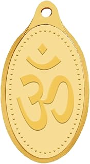 whp jewellers 24kt (999) 1 gram OM Yellow Gold Pendant-picture-47