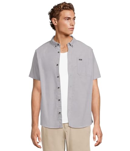 RVCA Homme Chemise Légère Tissu Extensible Couleur Trottoir L