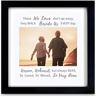 IHEIPYE Memorial Picture Frame - Sympathy Gifts for Loss of Loved One - Remembrance Picture Frame or Memorial Gift Idea, Grandmother, Grandfather, Grandparents, Desktop, Black