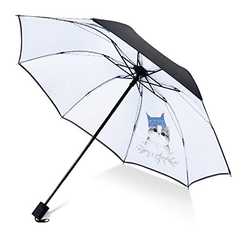 Preisvergleich Produktbild Neverending Regenschirm, Kompakter Schatten und Winddichter Taschenschirm, Ultraleichter Durchmesser 96 cm, 8 Rippen, Automatischer Schalter, Geeignet für Erwachsene und Kinder