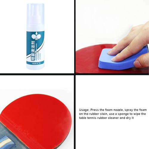 de borracha para raquete de pingue-pongue - Detergente Profissional - agente de RacketDetergent do t