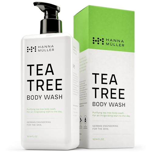 Tea Tree Body Wash, Natural Body Wash With 5% Australian Tea Tree Oil & Aloe Vera for Clean Hydrated Skin