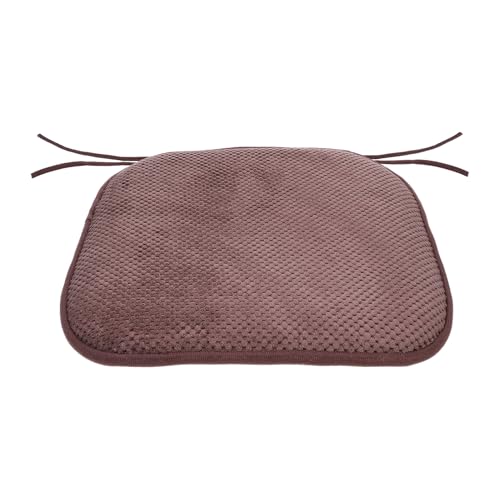 Baluue Cojín Viscoelástico para Silla de Oficina y Comedor Cojín Flexible de Espuma de Memoria Color Café Antideslizante Ligero y Adaptable para Uso Diario
