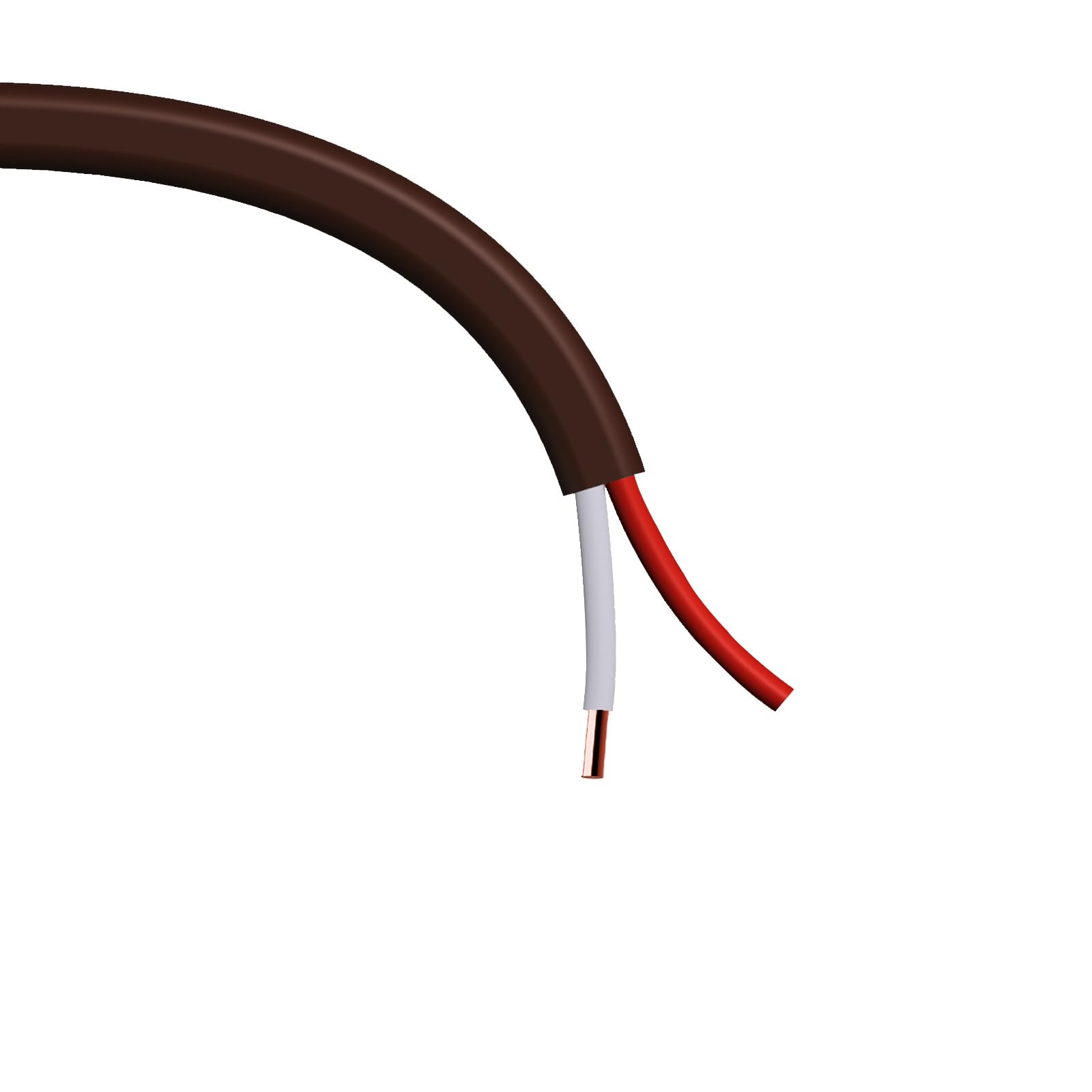 Cableague Thermostat Wire 18/2 18 Gauge 2 Conductor ETL 18-2 100 Feet Brown (18-2 Brown, 100Feet)