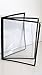 (30 Pack) 8.5" x 11" Restaurant Menu Covers, Double Stitched Leatherette & High Gauge Vinyl, Assorted Styles (3 Pages Cafe Syle, BOOK Style, Black)