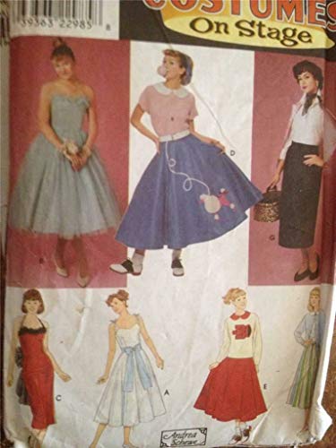 Patrons de couture Simplicity 8742 pour jupes et robes taille 34-36