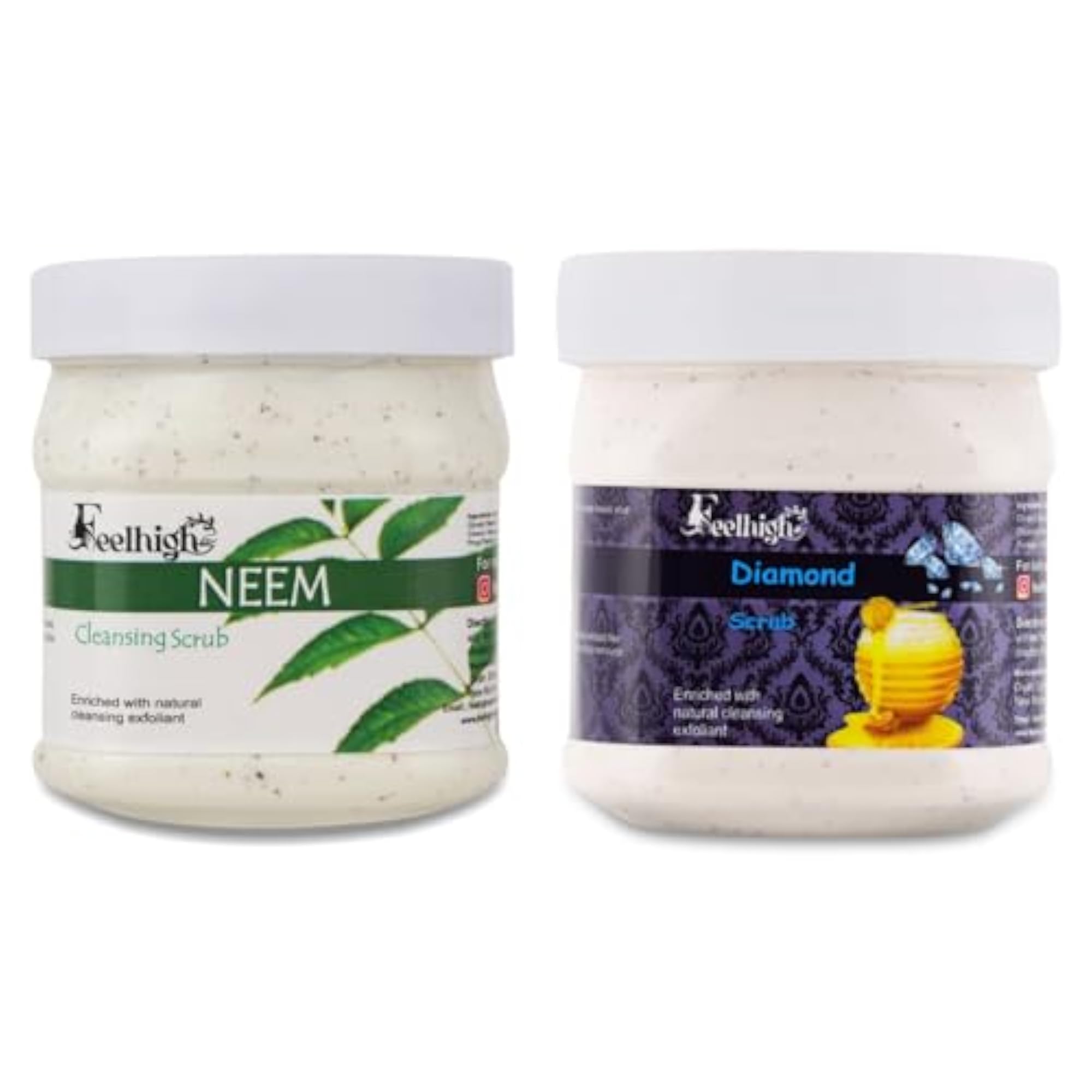 Combo Neem Face Scrub and Diamond Face Scrub Kit
