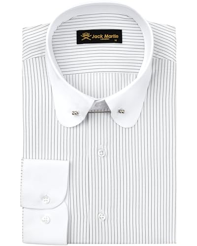 Camicia ispirata ai Blinders degli anni '20, taglio moderno con barra al colletto, evoca il classico sartoriale inglese.