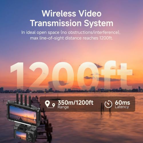 Image of Accsoon CineView M7 Pro 4K60 Wireless SDI HDMI Video Transmitter Receiver&Camera Monitor 7 inch Camera Control, 60ms Latency 1200FT 3D Luts App Monitoring, Pair CineView M7H Pro /Master 4K /SE 4K /HE /SE