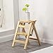 Kryty Stołek Do Wspinaczki, Wytrzymały Cienki Składany Stołek Stołek Schodowy Składana Drabina Z Litego Drewna Stojak Na Kwiaty Półka Drabina Domowa Wielofunkcyjna Wewnętrzna Drabina Wznosząca Mały
