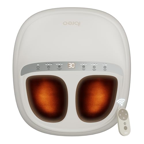 ibreo 4-in-1 Shiatsu Foot Massager with Heat, Deep Kneading, Air
