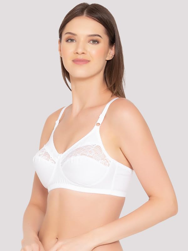 Image of Groversons Paris Beauty Women's Cotton, Full Coverage, Non-Padded, Non-Wired Bra (BR001)