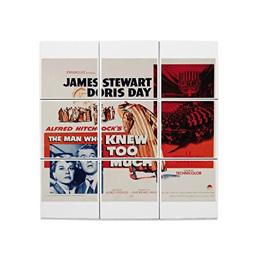 Poster cinéma vintage en carreaux céramique décoratifs muraux 45cm