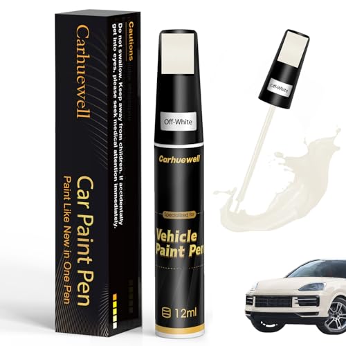 Image of White Touch Up Paint for Cars, Car Paint Touch Up Pen, Car Scratch Repair Pen Auto Scratches Remover Easy to Use and Quick Fix(Off White)