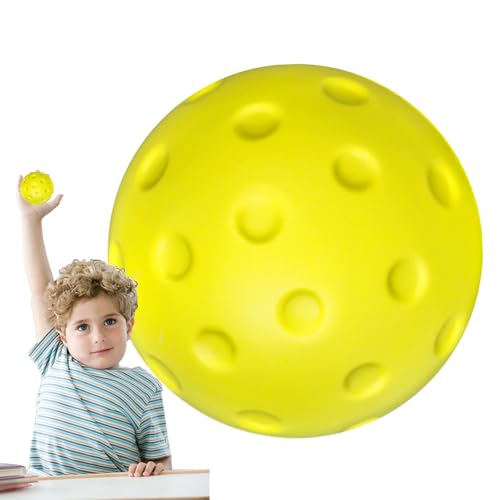 Pelota de entrenamiento de pickleball interior, tamaño estándar, silencioso, desarrollo de habilidades Stealthy, herramienta de práctica sin ruido, solución duradera de calentamiento para sala de