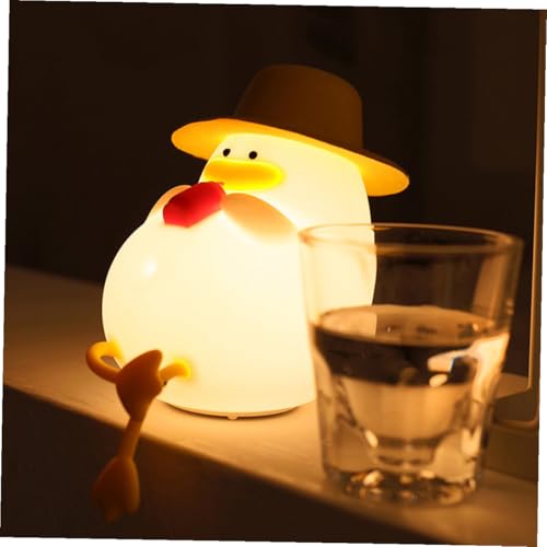 Lámpara de Noche de Silicona Pato, Pequeña, Recargable miniatura 7