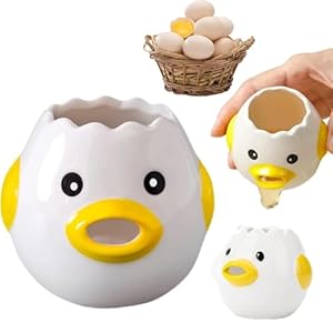 1Pcs Yellow Egg Yolk White Divider – Portable Egg Separator Tool, Kitchen Gadget for Baking