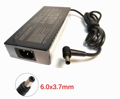 szyuya 180W 20V 9A ADP-180TB H 6.0x3.7mm AC Adapter Chargeur Alimentation Secteur pour ASUS ROG 14 GA401I TUF Gaming A17 G14 GA5021 GA502D GA401IV-HA120T – vue 3