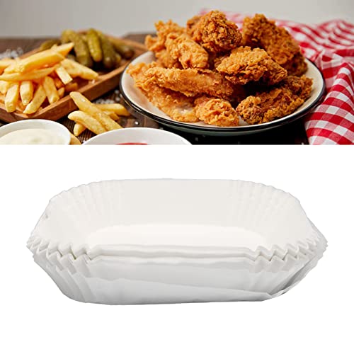 Luftfritteusen-Papiereinlage, Quadratisch, 100 Stück, Antihaft-Papiereinlage für Fritteuse, ölbeständig, Wasserfest, Quadratisch, Fritteusen-Ölpapier für Mikrowellen-Bratpfanne – Bild 8