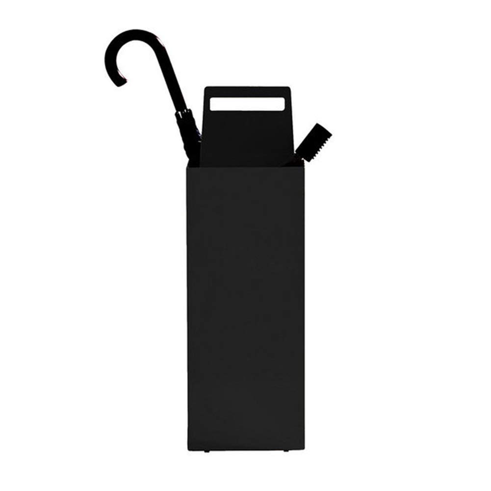 Porte-parapluie étanche avec bac d'égouttement amovible et support métallique