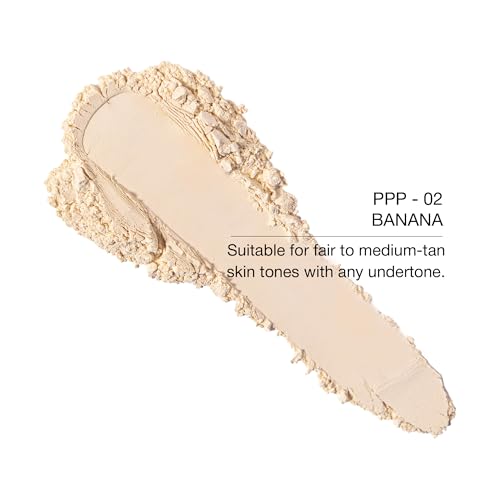Image of KimChiChic Beauty Mini Me Puff Puff Pass Set and Bake Setting Powder for Makeup, Soft Natural Face Makeup for Uneven Skin Tone, 0.17oz, 02 Banana