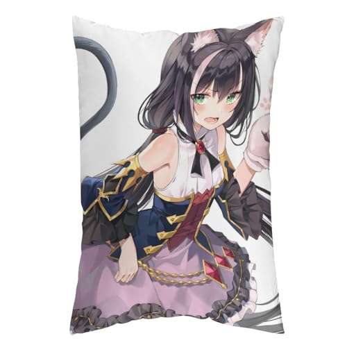 枕カバー キャル プリコネ ピローケース 60cm*40cm まくらカバー 寝具カバー ファスナー式 抱き枕 クッション 吸汗速乾 静電気対策強化 ソファクッションカバー 快適 肌に優しい 軽量 柔らかい ホテル品質 四節通用 家庭用 アニメ キャラクター
