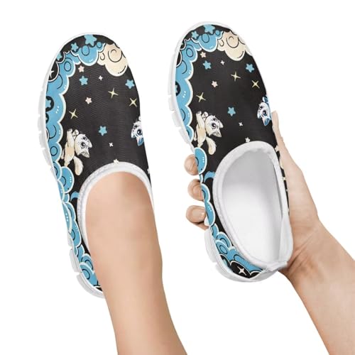 Little Kid Slip On Casual Shoes Boys Girls Soft Loafers Flat Shoes Lightweight Walking Hiking Shoes Non Slip Sneakers Size 11-152
