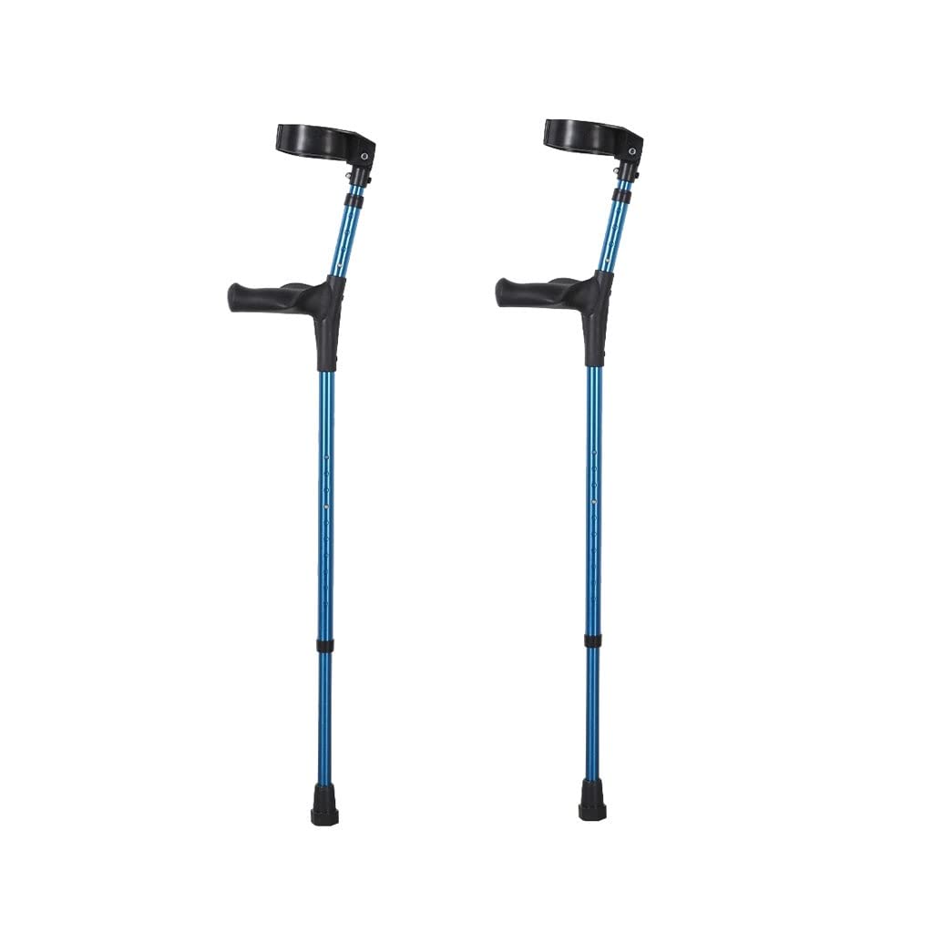 Muletas telescópicas Ajustables de Acero Inoxidable engrosadas for Evitar el Deslizamiento Muletas for Adultos Paquete de Dos