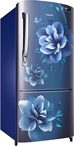 Image of Samsung 183 L, 3 Star, Digital Inverter, Direct-Cool Single Door Refrigerator (RR20C2723CU /NL, Camellia Blue)