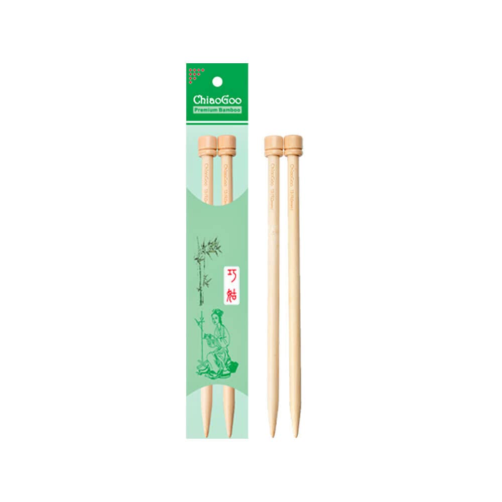 Chiaogoo Bamboo Single Point Knitting Needles 30cm 2.75mm Natural 1 piece