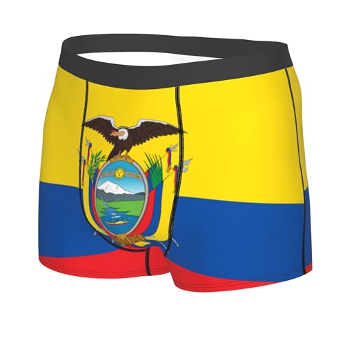 CUTEDWARF Flag of Ecuador Men's Boxer Briefs Elastic Waistband Briefs Men's Boxer Briefs2