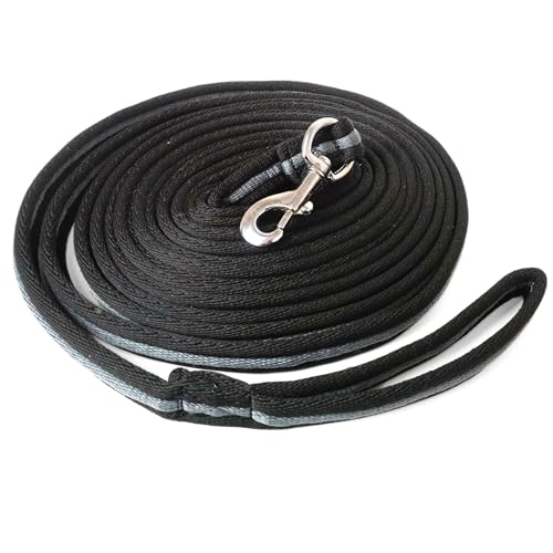 Longierleine für Pferde Longe Pferd ideal für Bodenarbeit, Gymnastizierung, Softlonge