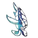 FIXOSHEE 金属製カメ壁掛けアート 壁面装飾 屋内外対応 鉄製耐久素材 鮮やかな色彩 ユニークデザイン リビングやガーデンのアクセント