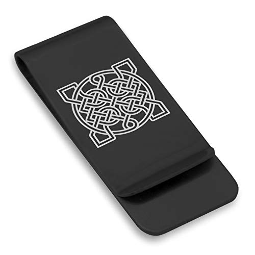 Stainless Steel Celtic Knot Classic Slim Money Clip Credit Card Holder