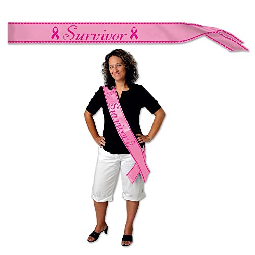 Ruban en satin rose de qualité pour gala cancer du sein Beistle