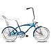 Tracer Hyena Beach Cruiser for Adults,20 Inch Wheels,1.75 Tire, City Bike, Lowrider Springer Fork Retro Banana Seat,High Rise Handlebar-Blue