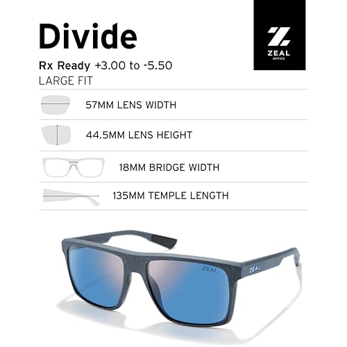 Image of Zeal Optics Divide | Men's Eco-Friendly Polarized Sunglasses