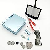 EXSEK Replacement Housing Shell Pack Compatible with Gameboy Advance SP, GBA SP Full Housing Shell (Light Blue)