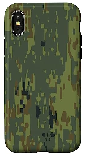 Russian Digital Flora Camo Camouflage Army Military Pattern Case for iPhone X/XS
