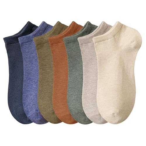 Image of Womens Ankle Socks Cotton No-Show Comfortable Low-Cut Liner Kraft Paper Gift Box