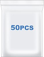 Vista 10 de 100 unidades de bolsas de plástico transparentes con cierre de cremallera, 7" x 9", 2.4 mil, bolsas Ziplock gruesas, bolsas con cierre de foto