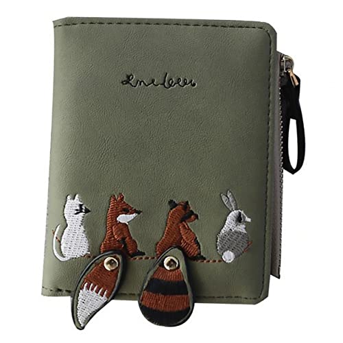 TOPPERFUN 1 Pc Cartera con Estampado de bichos Carteras de Cuero para Mujer Accesorios esteticos Carteras para Hombre Bolso Bolsa de Cambio Monedero de Gran Capacidad Mensajero Acortar