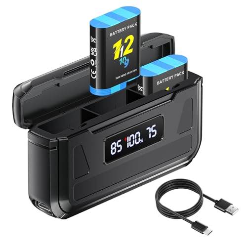 Cargador para Hero 12 que soluciona la descarga por frío extremo con pantalla LCD